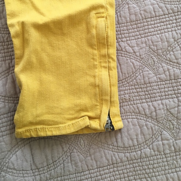 Rag & Bone mustard-colored cropped skinny jeans - Picture 4 of 14